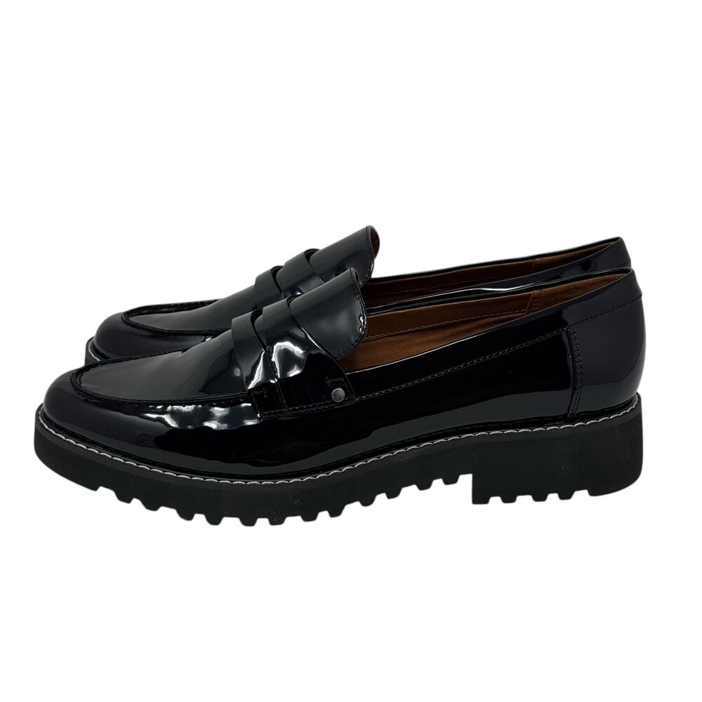 Franco Sarto Women's Cassandra Black Platform Penny Loafers Size 10 - Picture 9 of 10